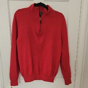 Fairway & Greene Red Zip-Up Men's Sweater